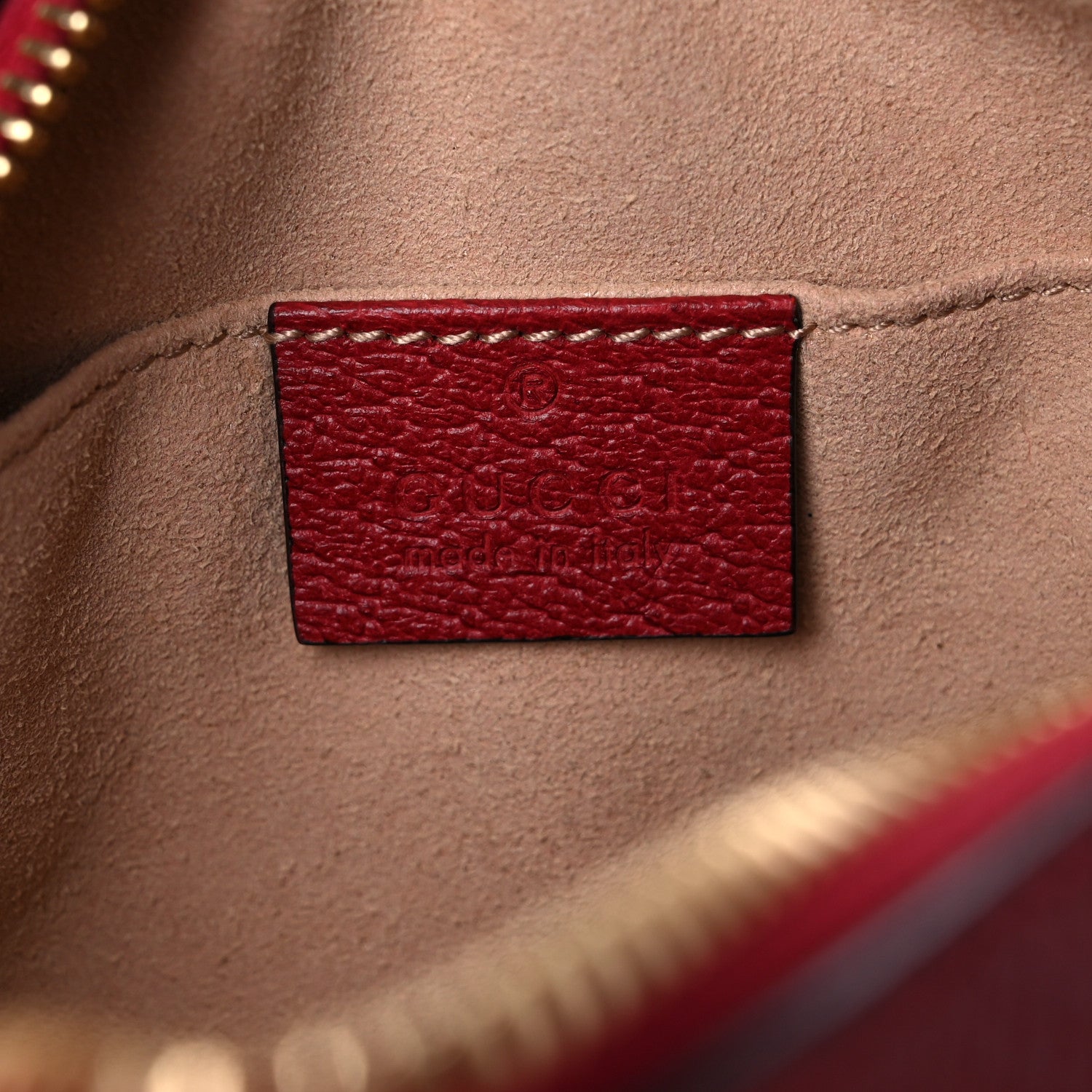 Gucci GG Supreme Monogram Flora Web Mini Ophidia Shoulder Bag Red 7 of 19
