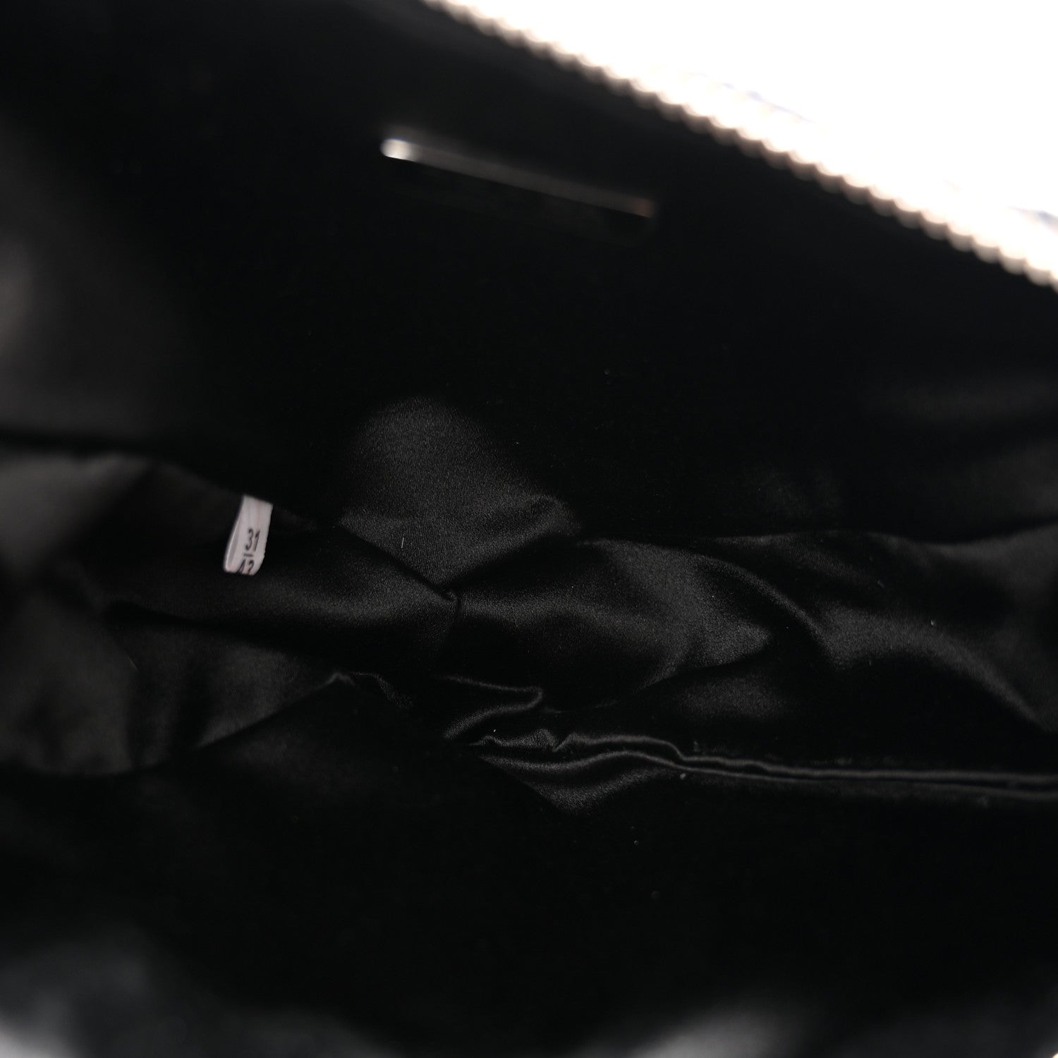 Prada Satin Crystal Triangle Crossbody Pouch Cristal 5 of 10