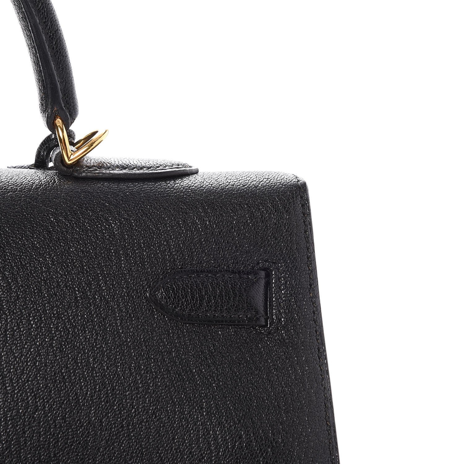 Hermes Chevre de Coromandel Kelly Sellier 35 Black 31 of 31
