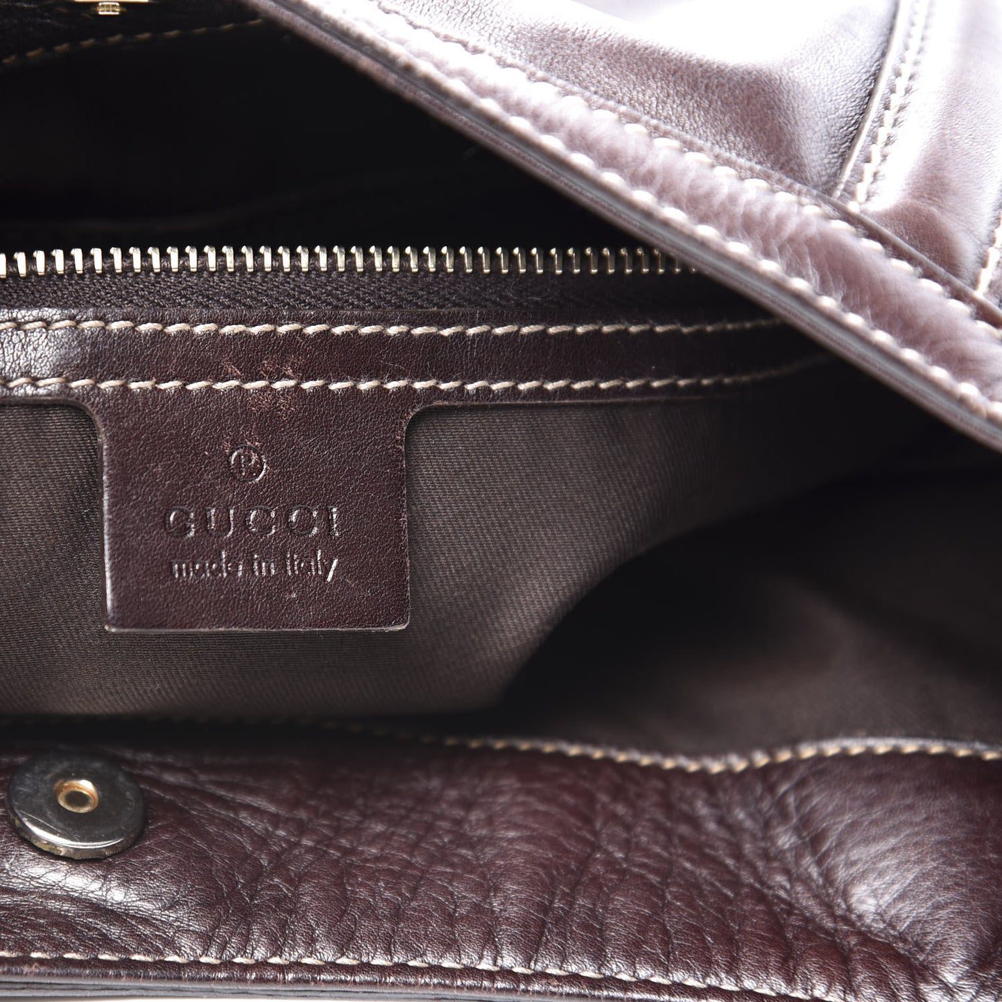 Calfskin Medium Britt Hobo Dark Brown