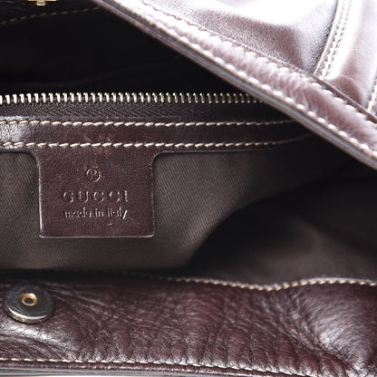 Gucci Calfskin Medium Britt Hobo Dark Brown 7 of 10