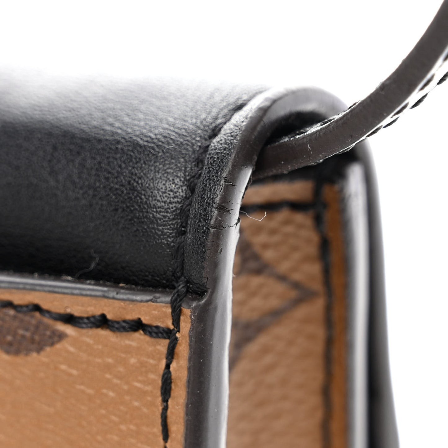 Calfskin Reverse Monogram Column Clutch