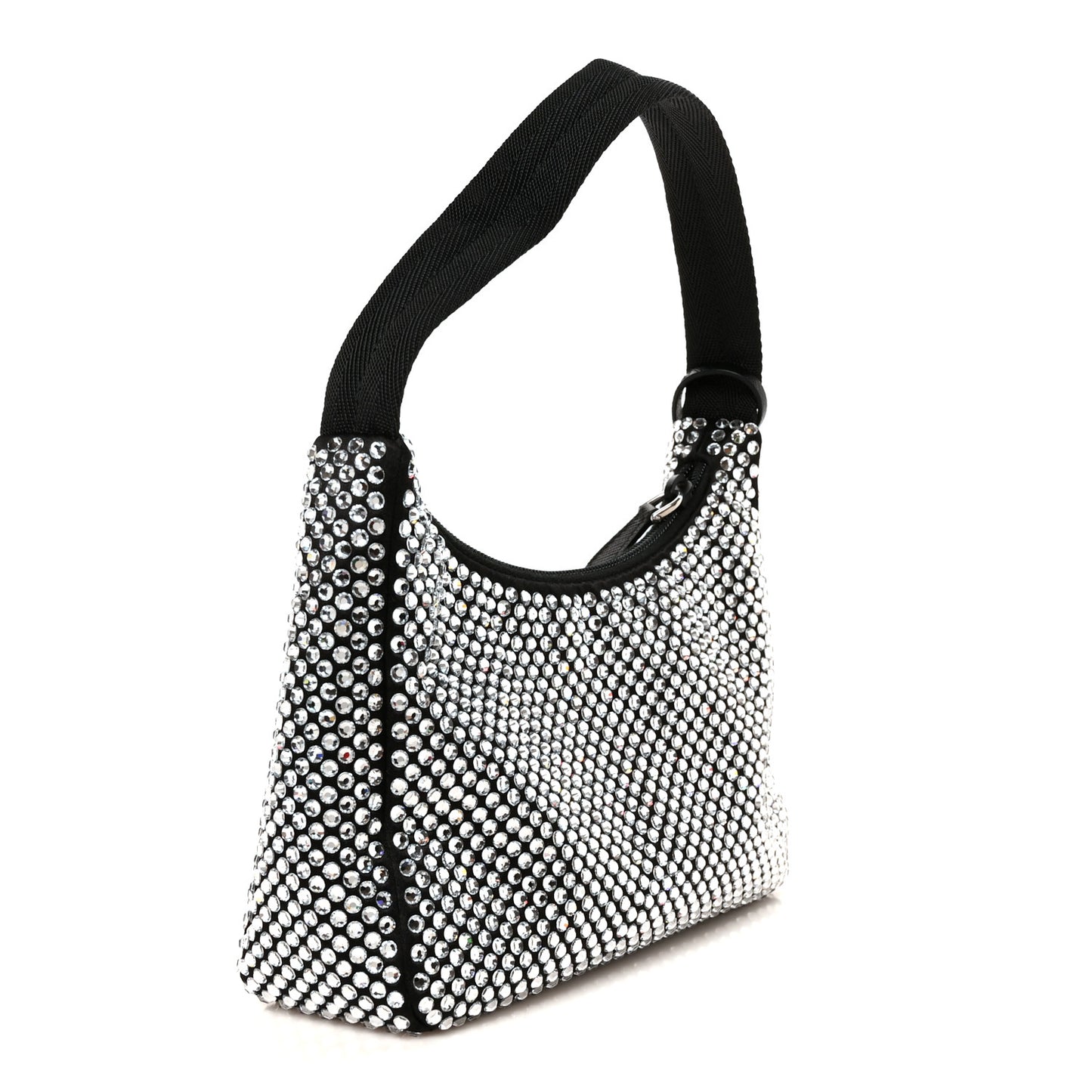 Satin Crystal Mini Re-Edition 2000 Bag Cristal