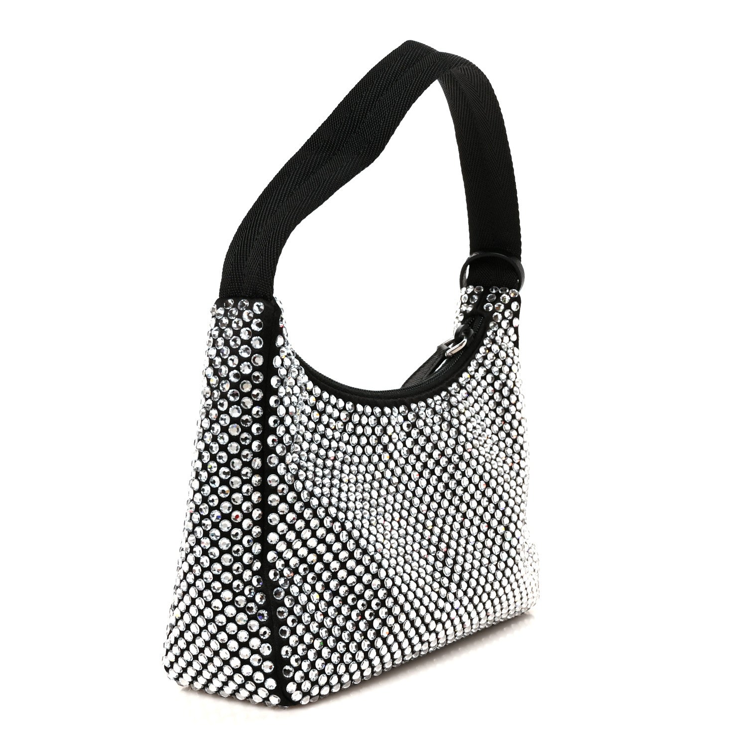 Prada Satin Crystal Mini Re-Edition 2000 Bag Cristal 3 of 10