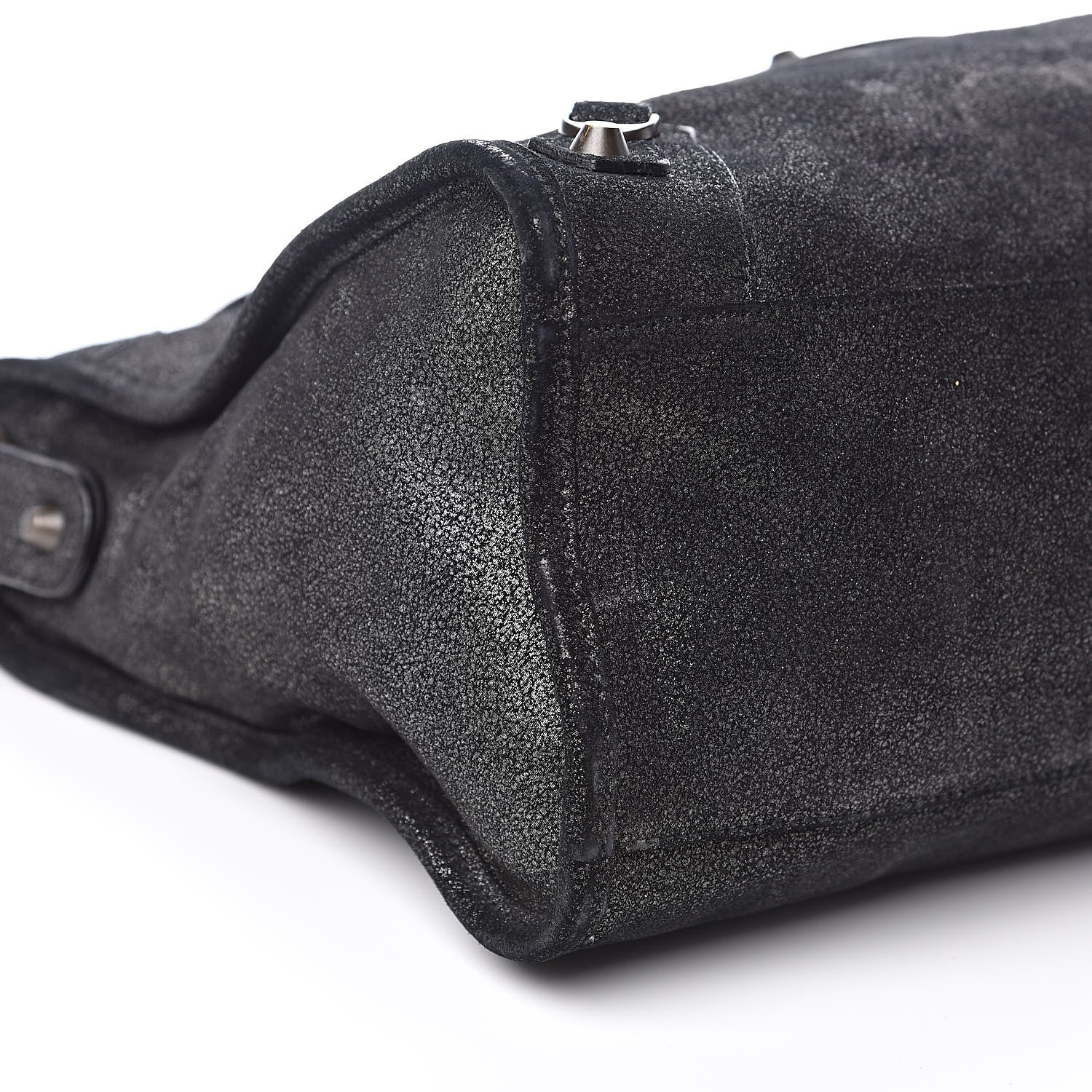 Balenciaga Metallic Craquele Classic Hardware City Black 8 of 14