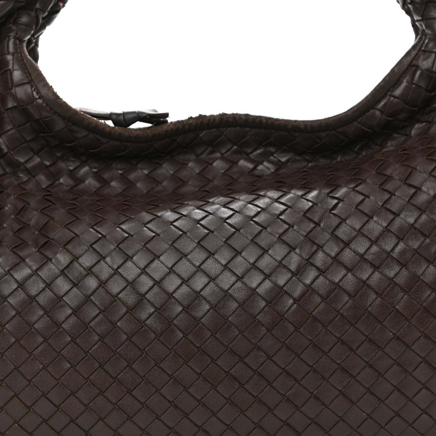 Nappa Intrecciato Medium Veneta Hobo Ebano
