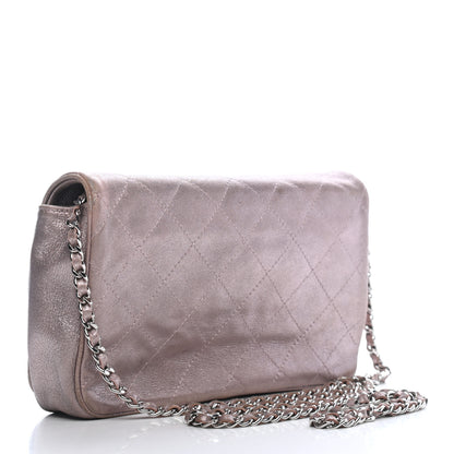 Chanel Metallic Lambskin Quilted Wallet On Chain WOC Lilac 3 of 9