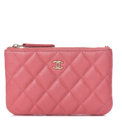 Chanel Iridescent Caviar Quilted Small Cosmetic Case Pink 1 of 9