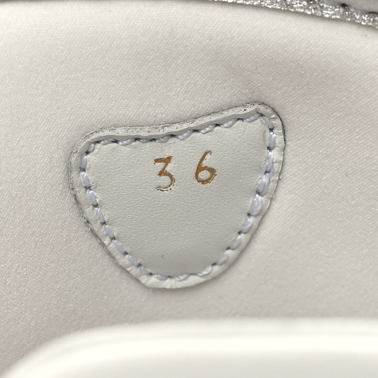 Christian Louboutin Calfskin Velcrissimo Flat Sandals 36 Blanco Silver 6 of 9