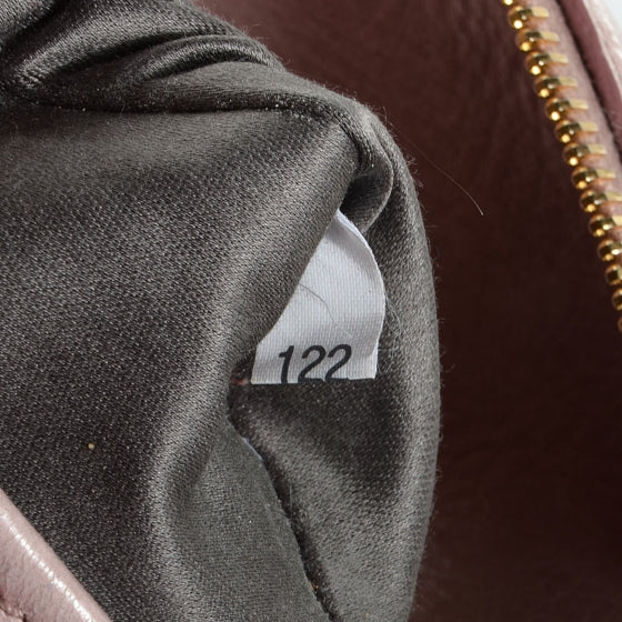 Vitello Lux Mini Bow Bag Mughetto