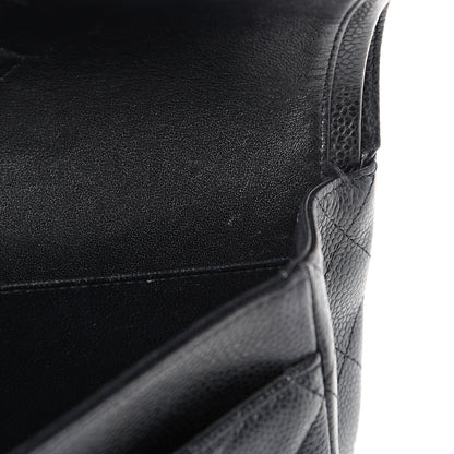 Chanel Caviar Quilted Medium Double Flap Black 10 of 16
