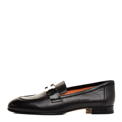 Hermes Goatskin Paris Loafers 36.5 Black 1 of 9