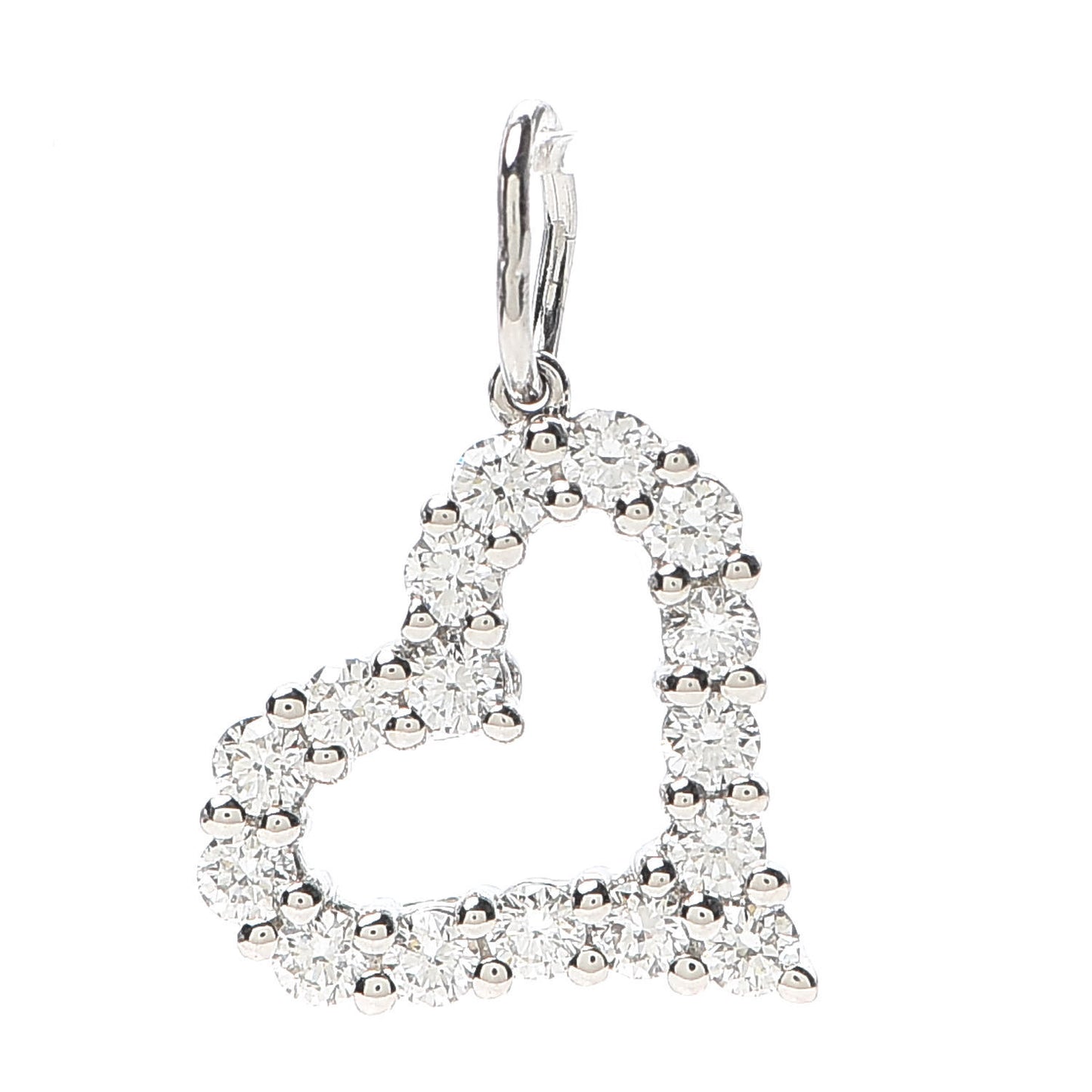Platinum Diamond Mini Heart Charm