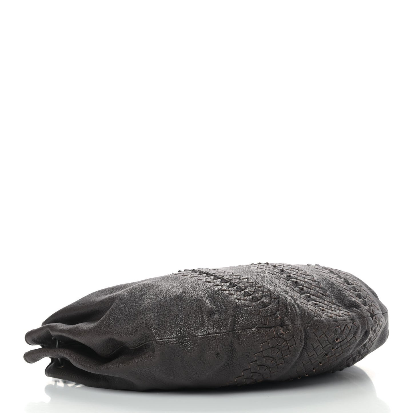 Cervo Deerskin Woven Hobo Ebano