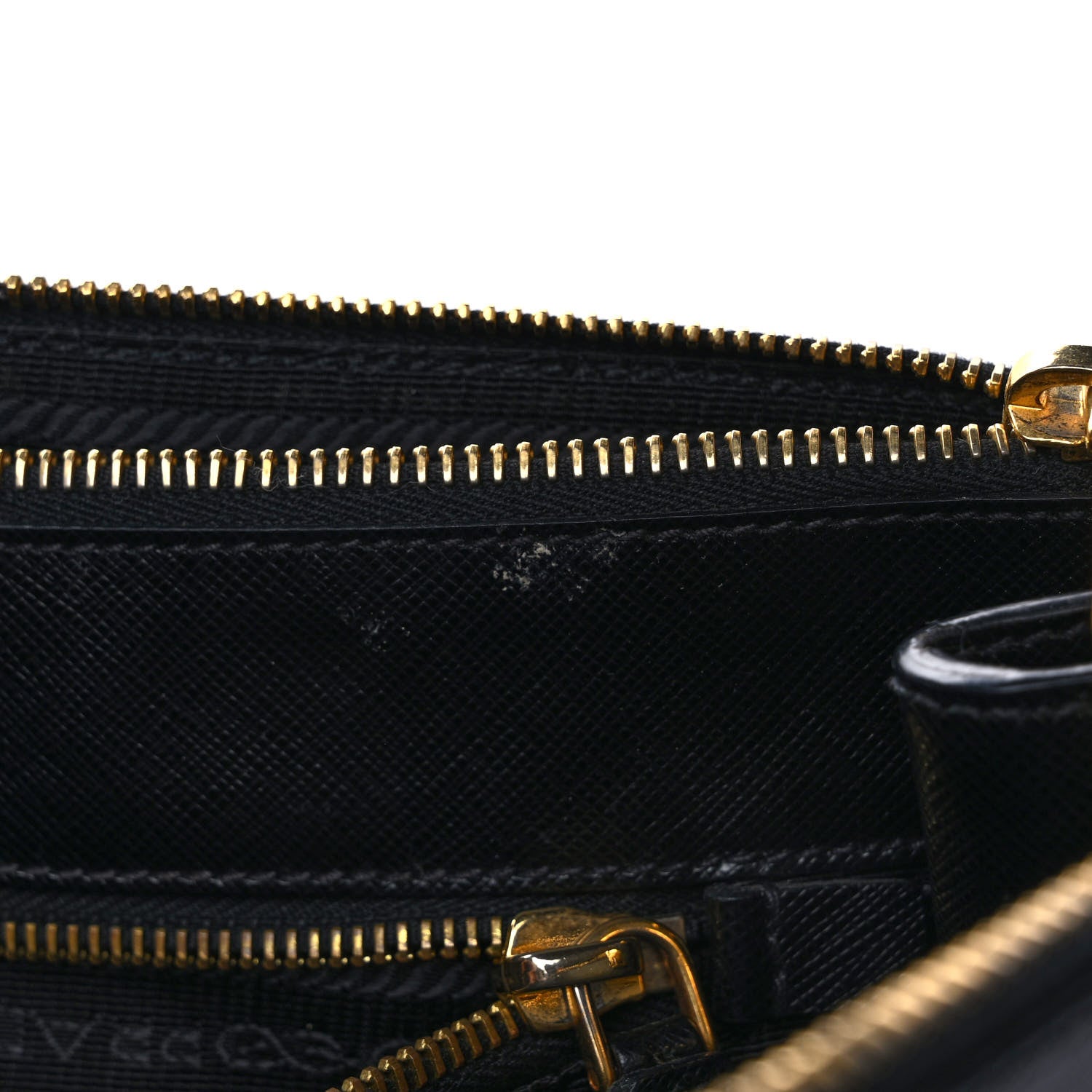 Prada Saffiano Large Galleria Double Zip Tote Black 10 of 12