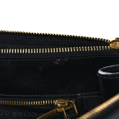 Prada Saffiano Large Galleria Double Zip Tote Black 10 of 12