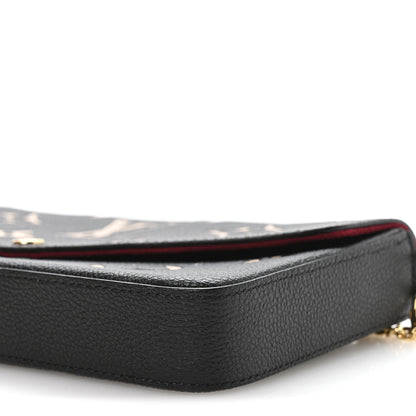 Louis Vuitton Empreinte Monogram Giant Felicie Pochette Black Beige 10 of 11