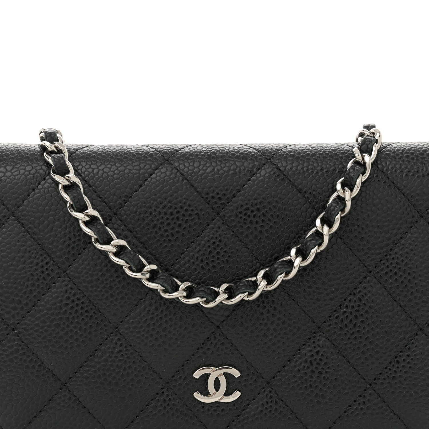 Chanel Caviar Quilted Wallet On Chain WOC Black 8 of 11