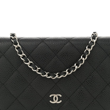 Chanel Caviar Quilted Wallet On Chain WOC Black 8 of 11