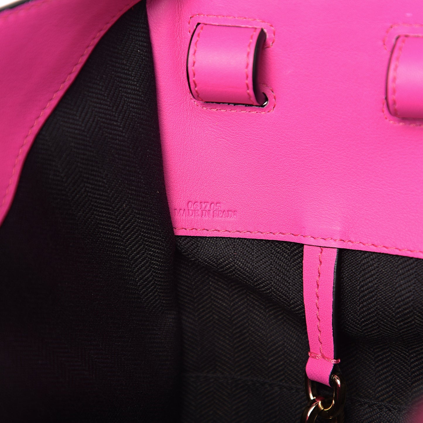 Calfskin Small Hammock Shoulder Bag Shocking Pink White