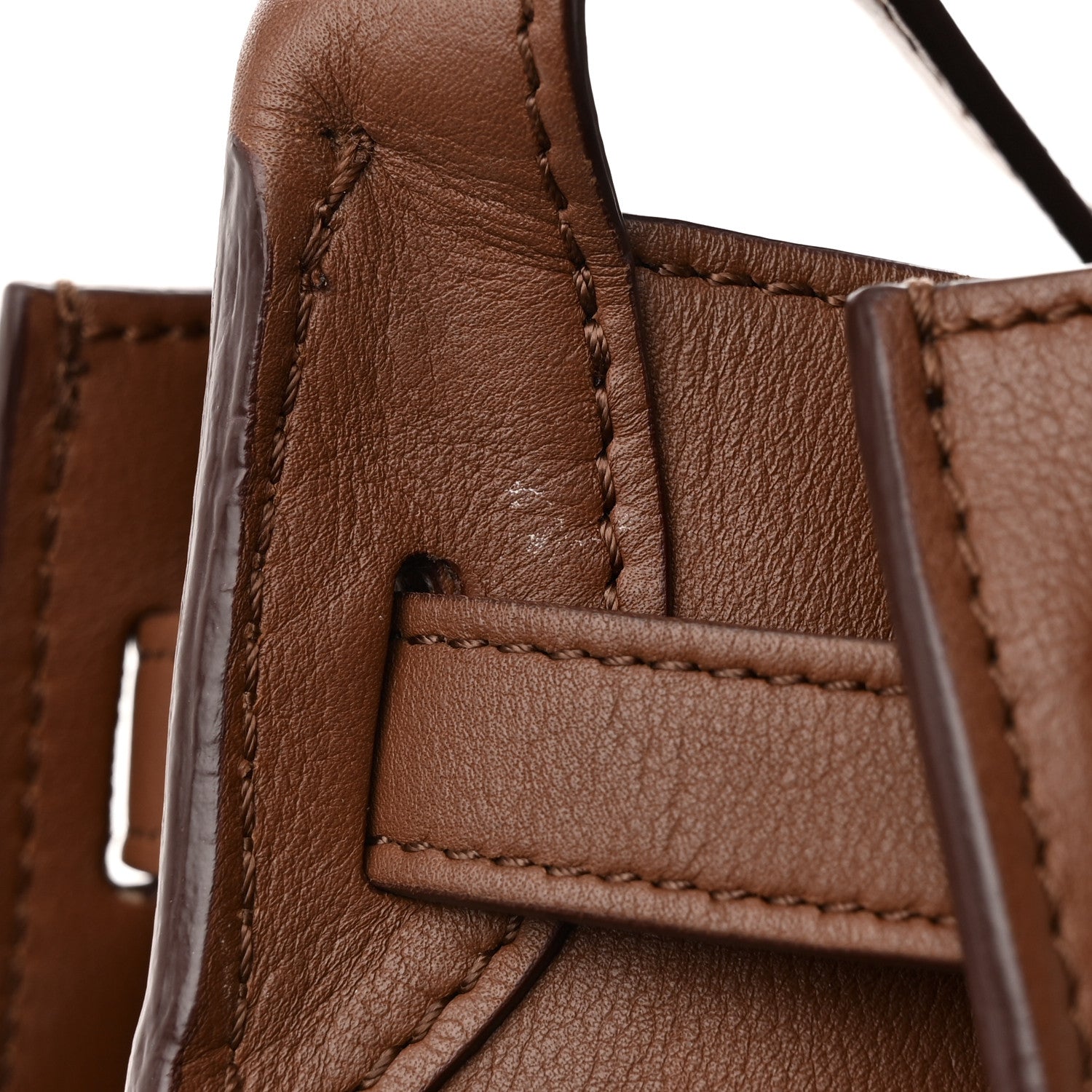 Celine Smooth Calfskin Long Strap Big Bucket Bag Tan 16 of 17