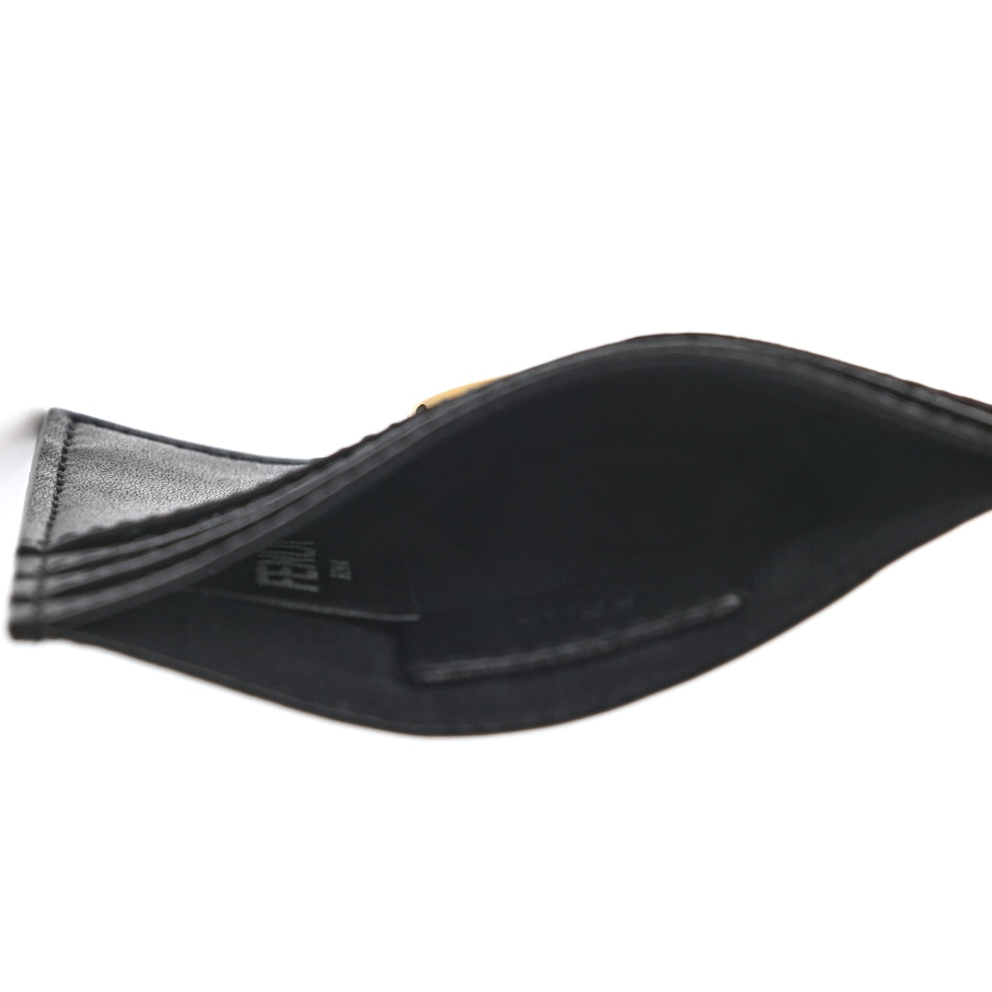 Vitello Liberty Lucido F is Fendi Card Holder Black