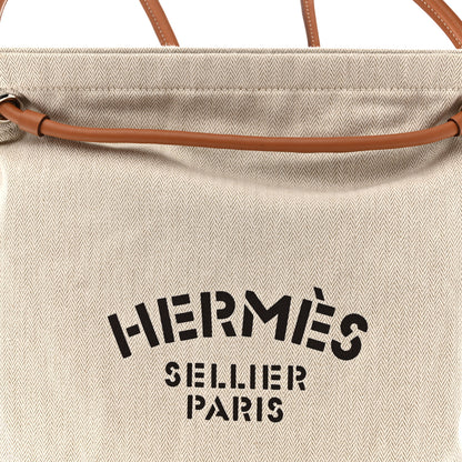 Hermes Canvas Swift Aline Grooming Bag Gold 8 of 10