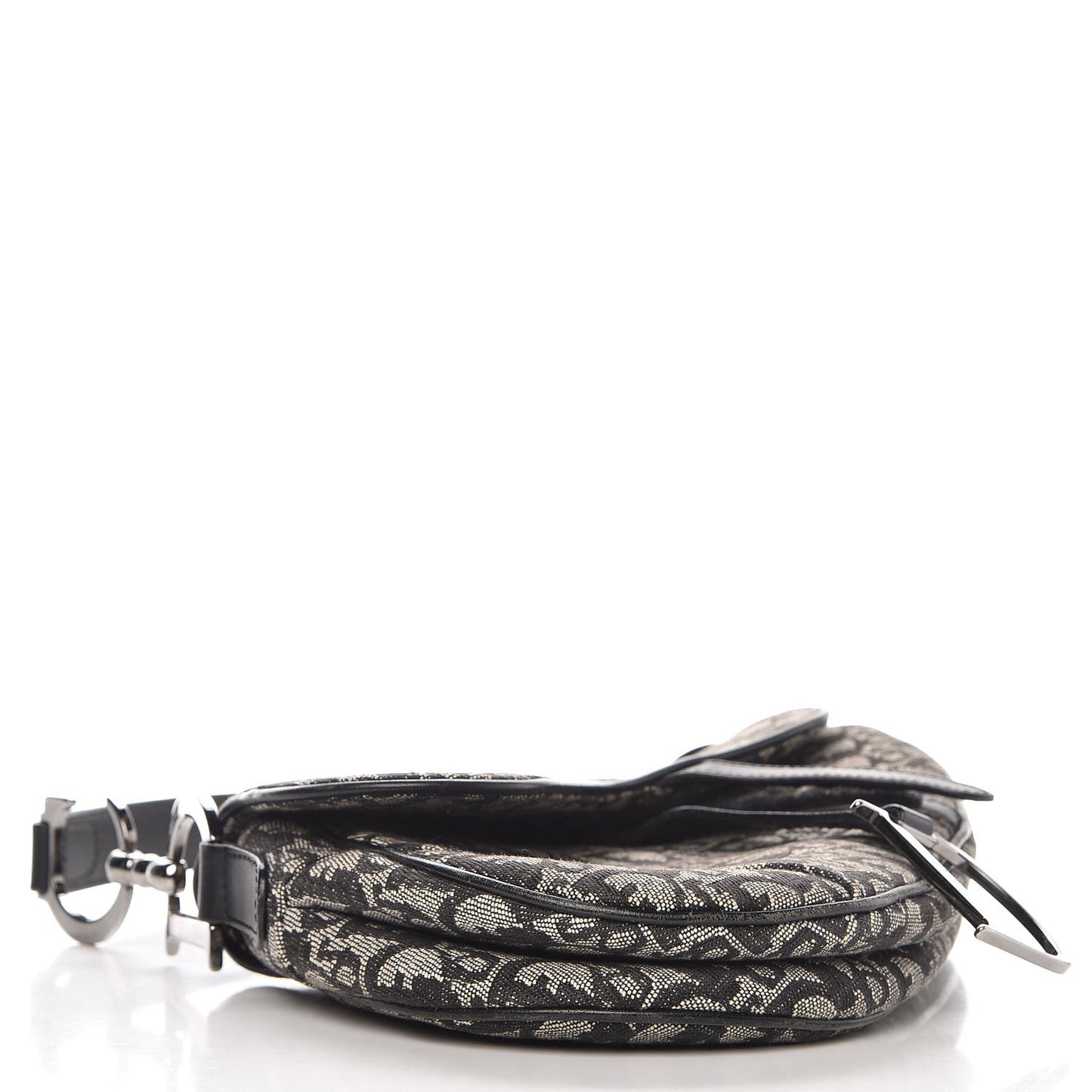 Monogram Saddle Bag Black