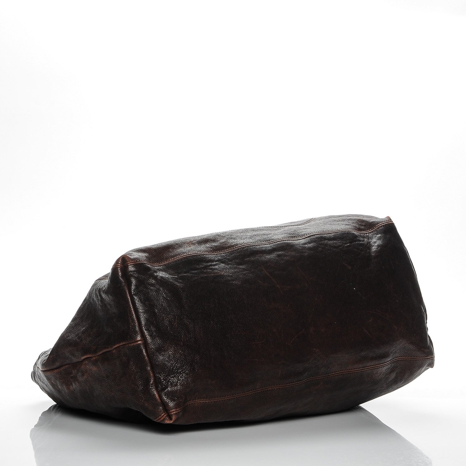 Chanel Distressed Caviar XL Coco Cabas Brown 4 of 9