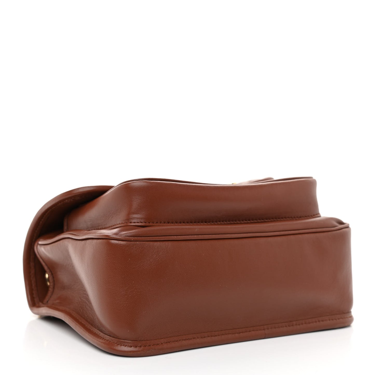 Lambskin Matelasse Shoulder Bag Tabacco