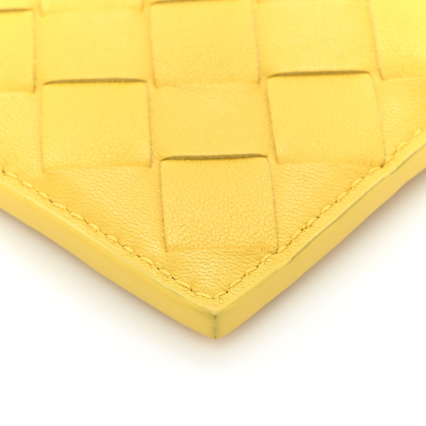 Nappa Intrecciato Key Holder Yellow
