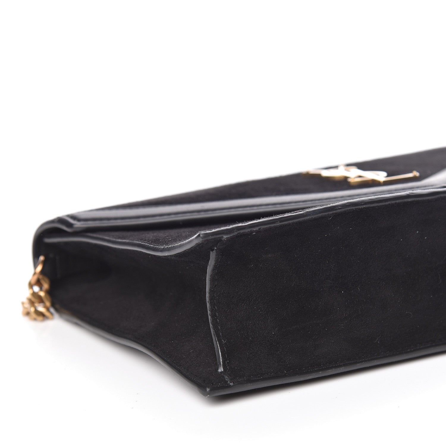 Saint Laurent Suede Calfskin Monogram Le Sept Chain Bag Black 9 of 10