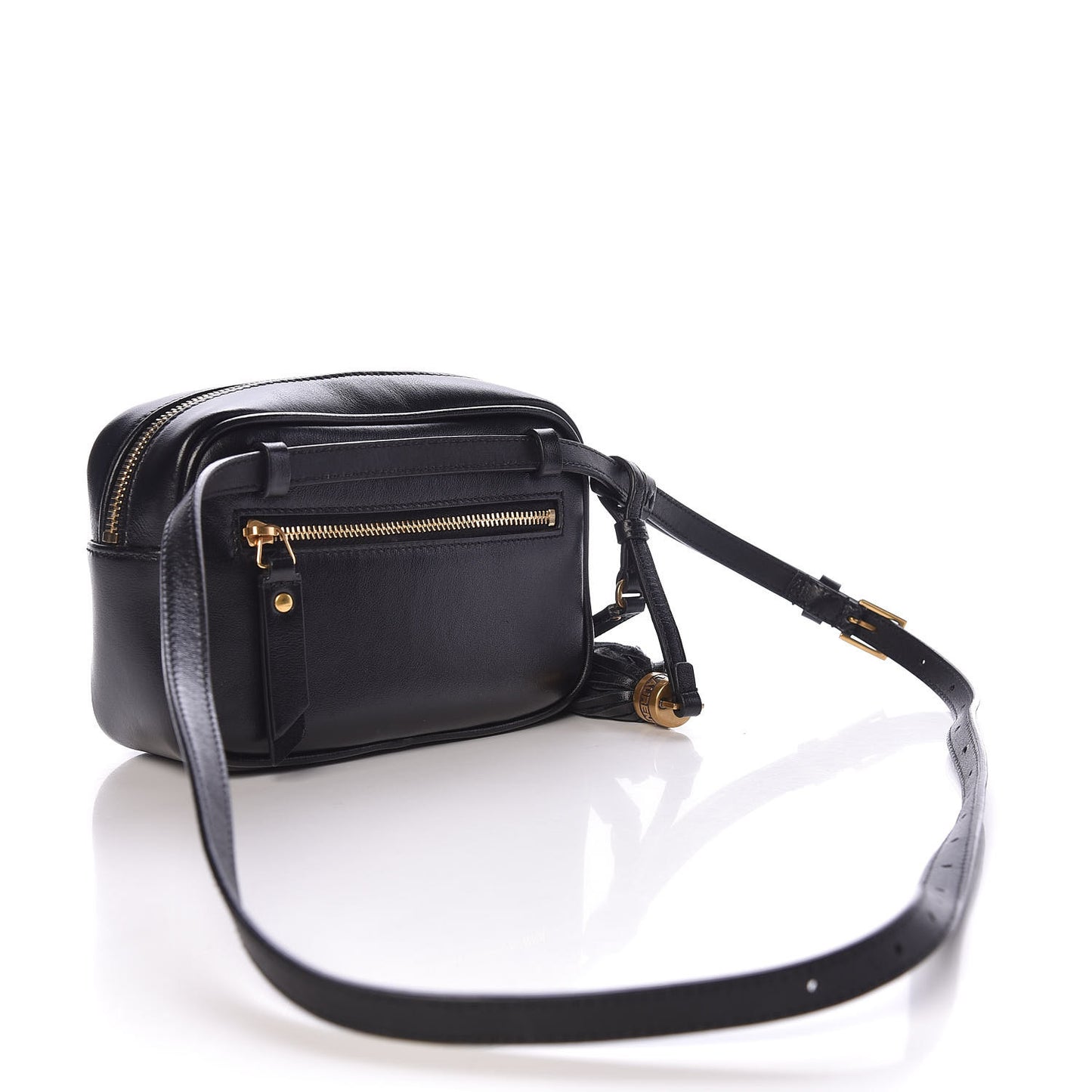 Calfskin Matelasse Monogram Lou Belt Bag Black