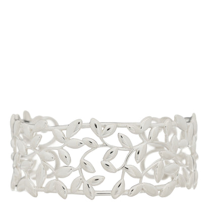 Tiffany Sterling Silver Paloma Picasso Olive Leaf Cuff Bracelet 1 of 4