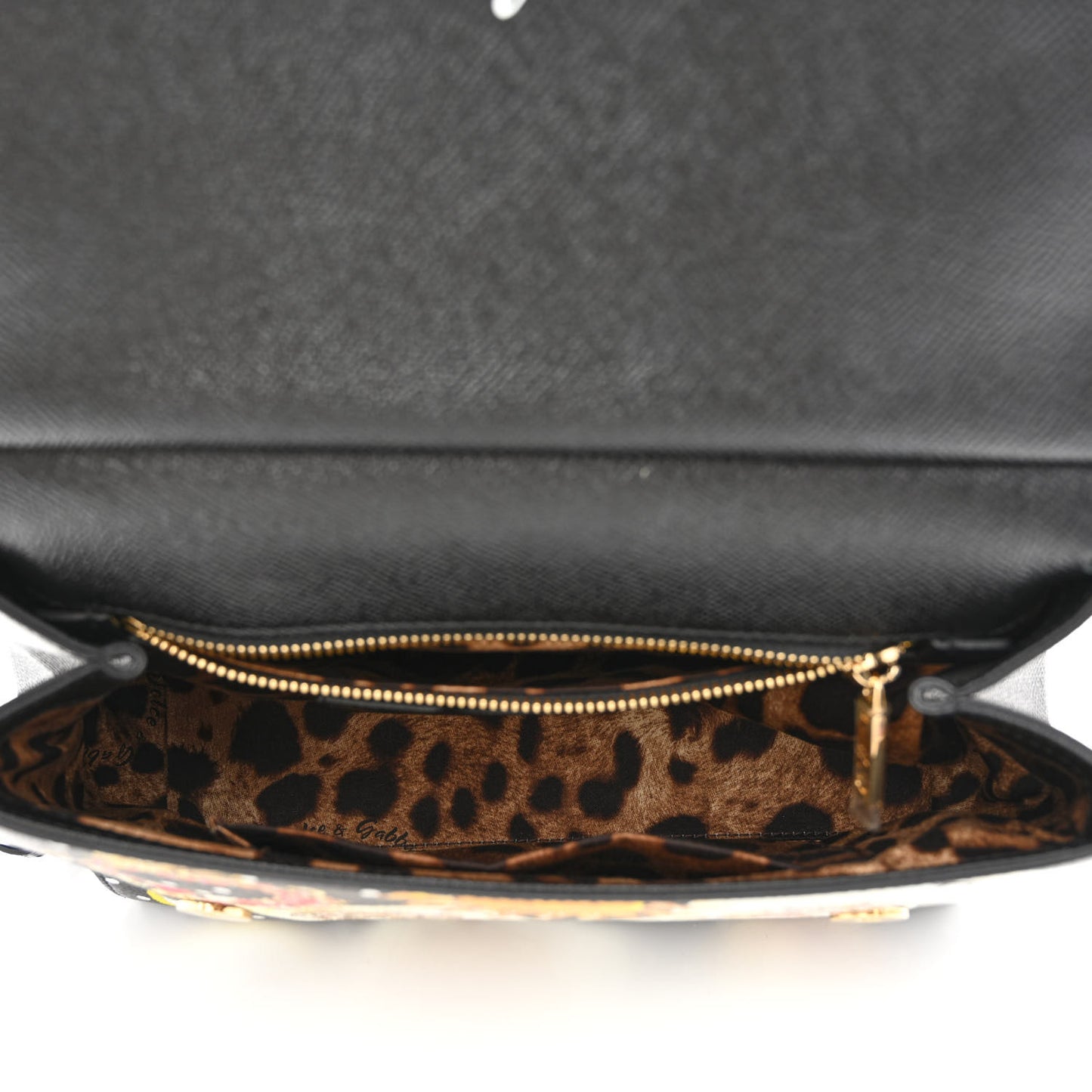 Dauphine Medium Miss Sicily St. Dauphine Stampata Satchel Black