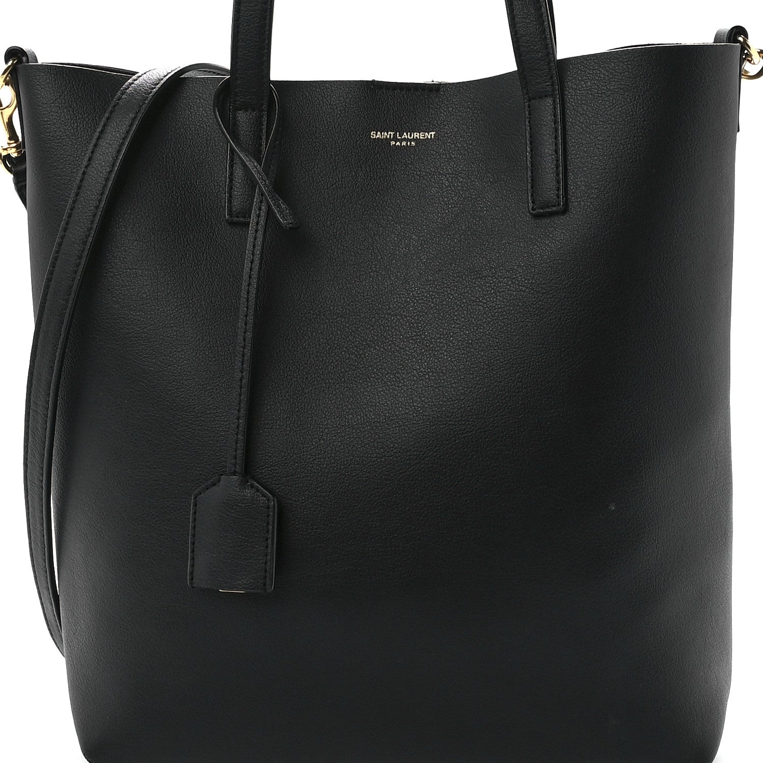 Saint Laurent Calfskin Toy Shopping Tote Black 9 of 12