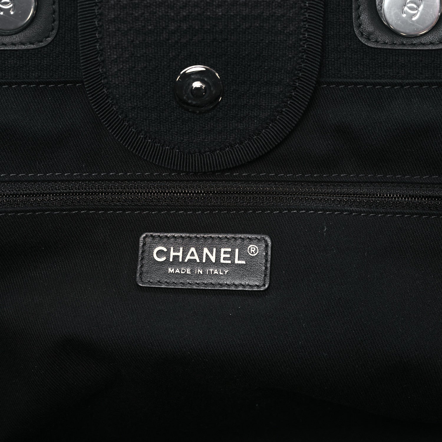 Chanel Mixed Fibers Medium Deauville Tote Black 7 of 13