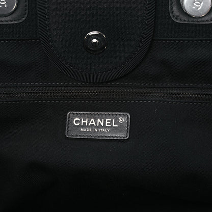 Chanel Mixed Fibers Medium Deauville Tote Black 7 of 13