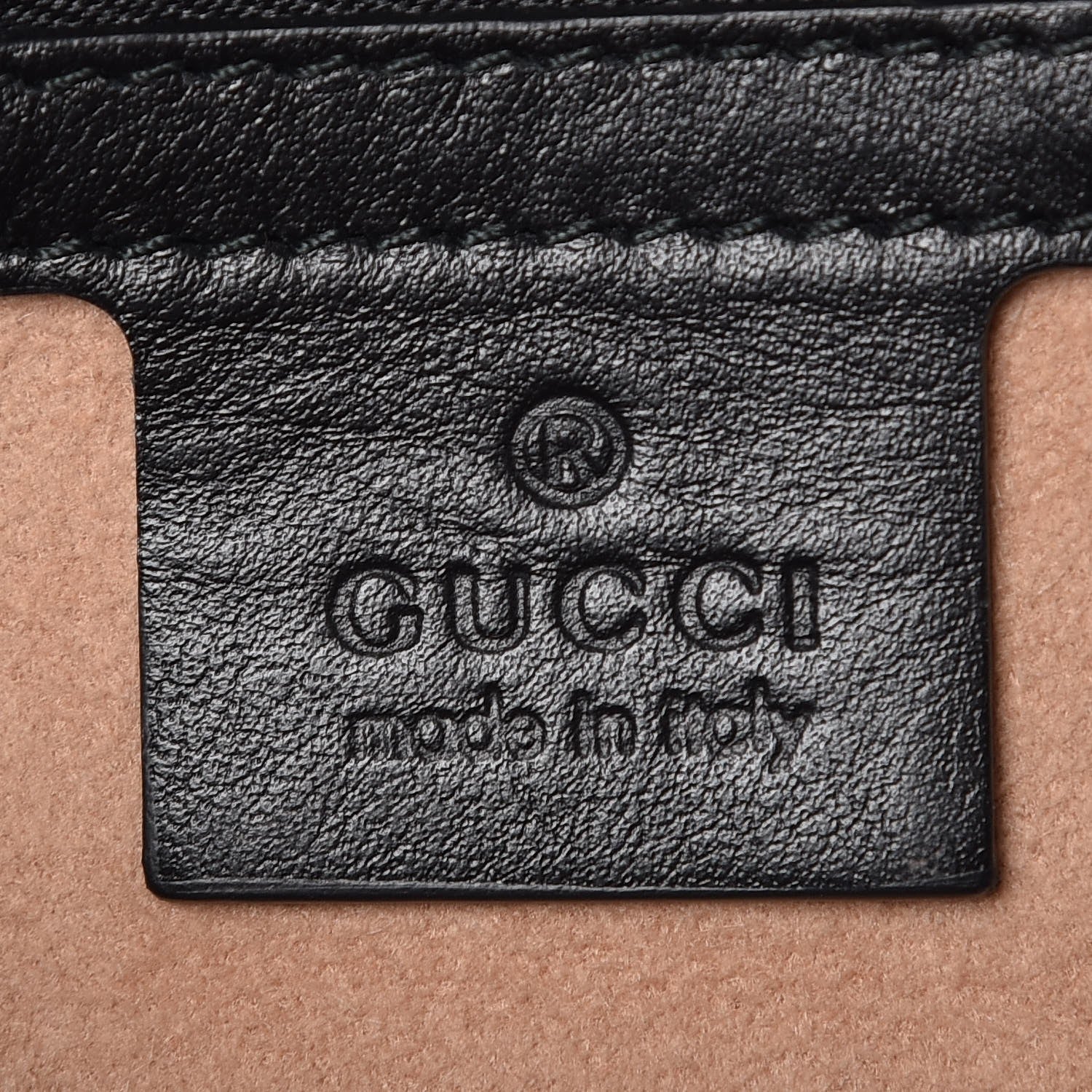 Gucci Calfskin Matelasse Small GG Marmont Shoulder Bag Black 7 of 19