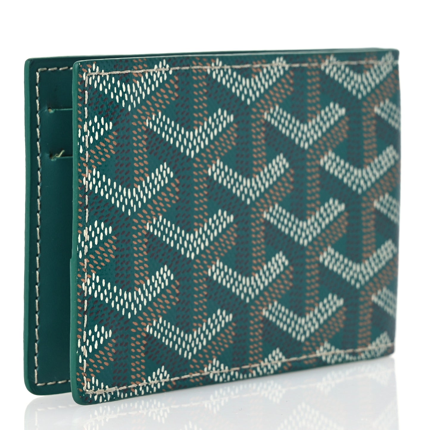 Goyardine Bi-Fold Victoire PM Wallet Green