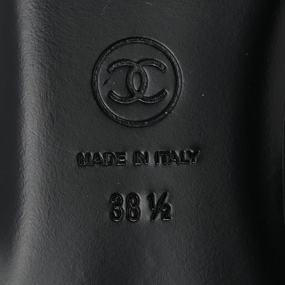 Chanel Lambskin Mary Jane Flats 38.5 Black 7 of 10