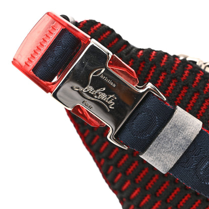 Christian Louboutin Canvas Spiked Paris NYC Belt Bag Blue 13 of 13