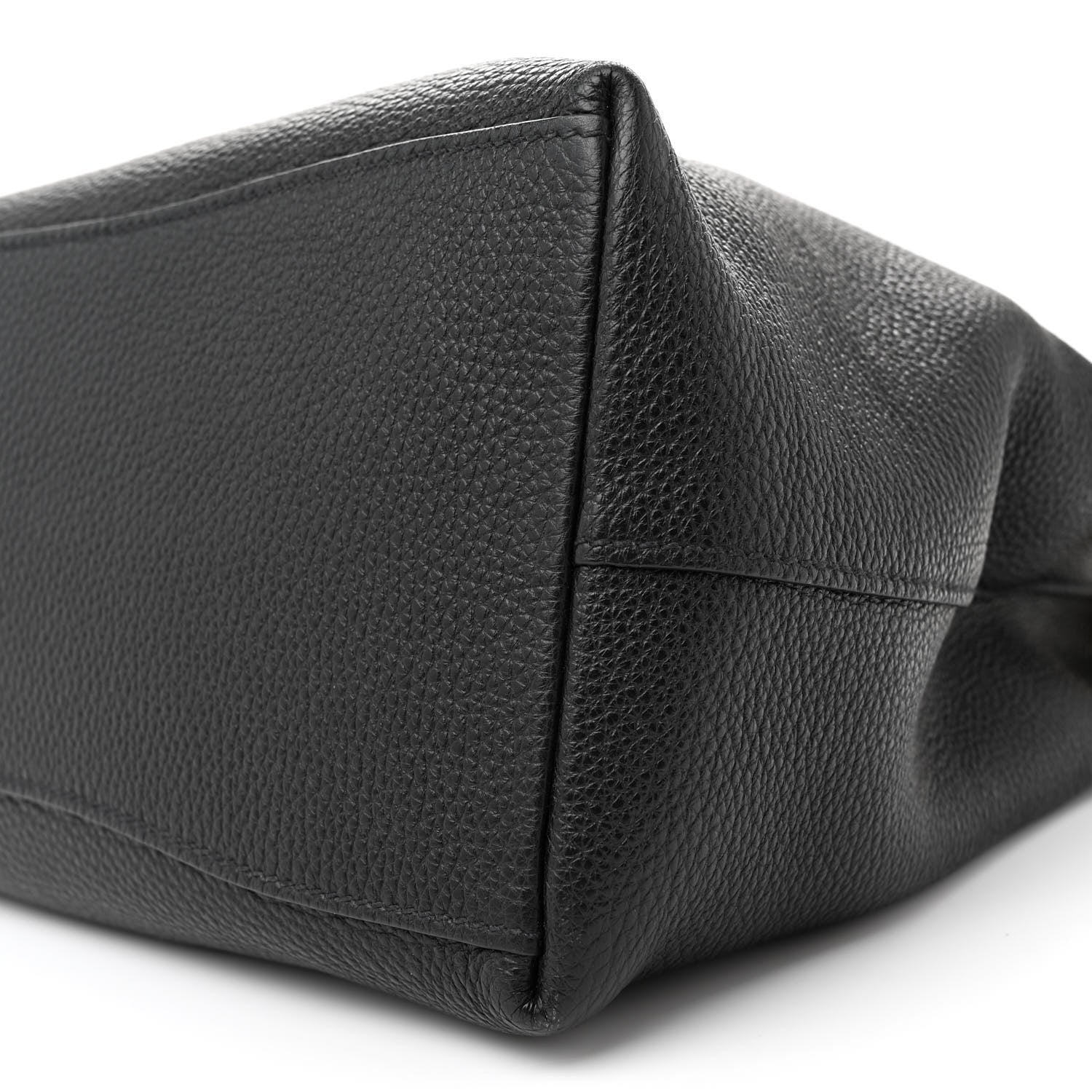 Prada Vitello Phenix Embossed Logo Hobo Black 9 of 10
