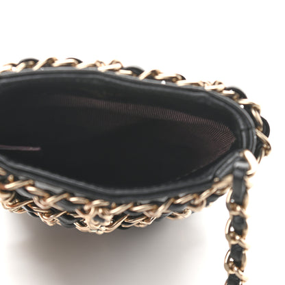 Chanel Lambskin Clutch With Chain Black 7 of 16