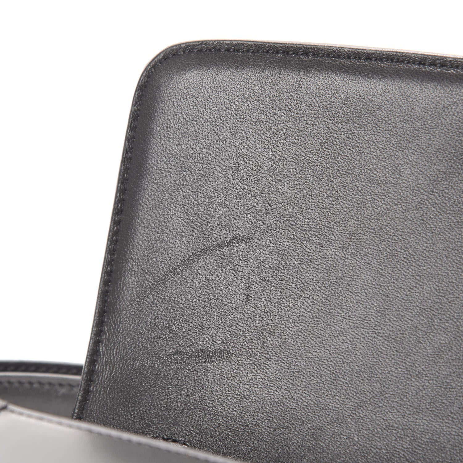 Celine Smooth Calfskin Medium Classic Box Flap Bag Anthracite 9 of 18