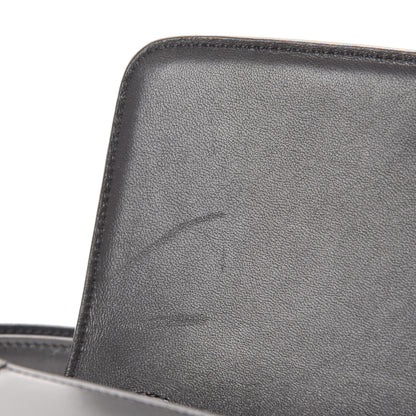 Celine Smooth Calfskin Medium Classic Box Flap Bag Anthracite 9 of 18