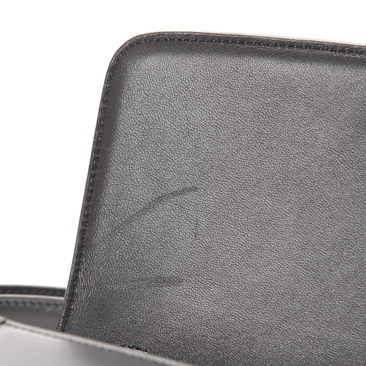 Smooth Calfskin Medium Classic Box Flap Bag Anthracite