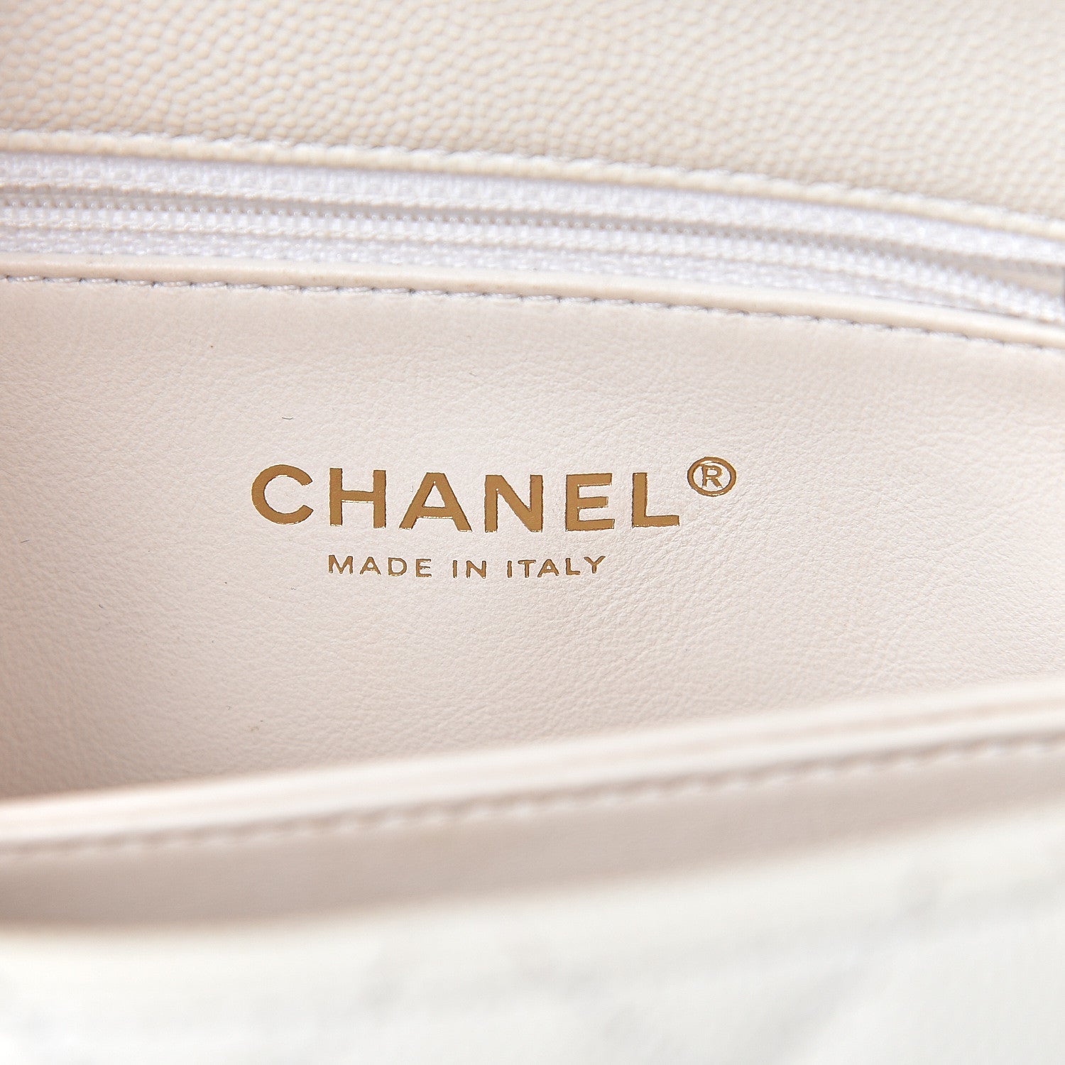 Chanel Caviar Lizard Quilted Mini Coco Handle Flap White 5 of 15