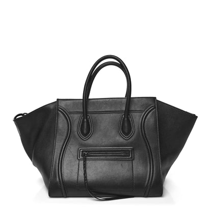 Celine Smooth Calfskin Medium Phantom Luggage Black 1 of 15