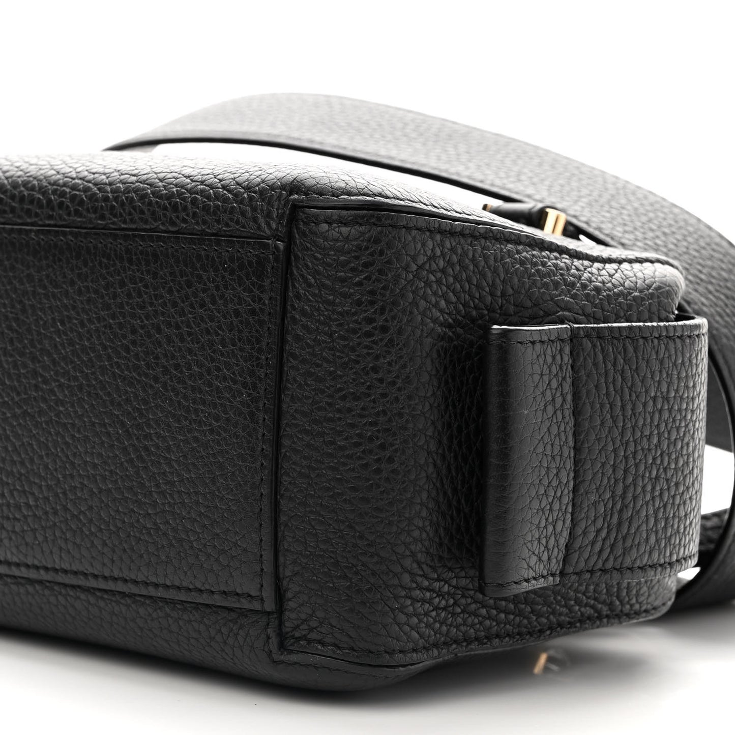 Grained Calfskin Mini Cool Box Satchel Black